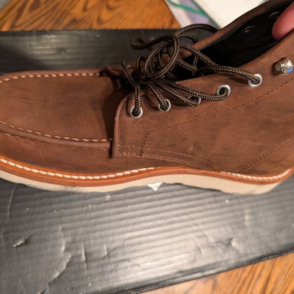 hursday Boot Company Men's Leather Arizona Adobe Diplomat Lace-Up Boots - Picture 6 of 8